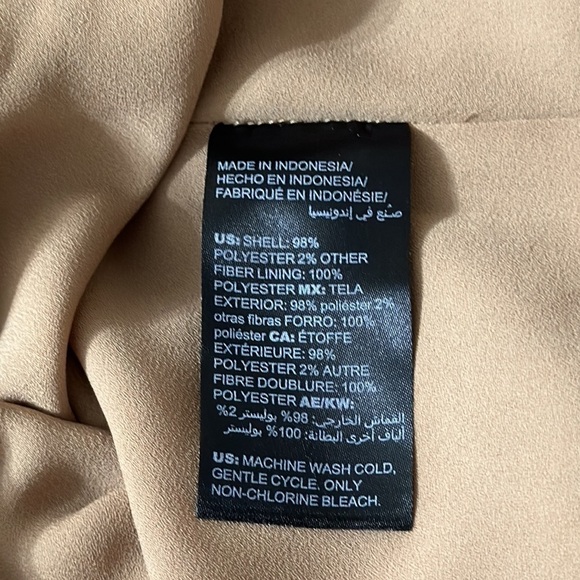 White House Black Market Leopard Cheetah Animal Print Ruffle Blouse, Brown, XXS - Picture 6 of 7